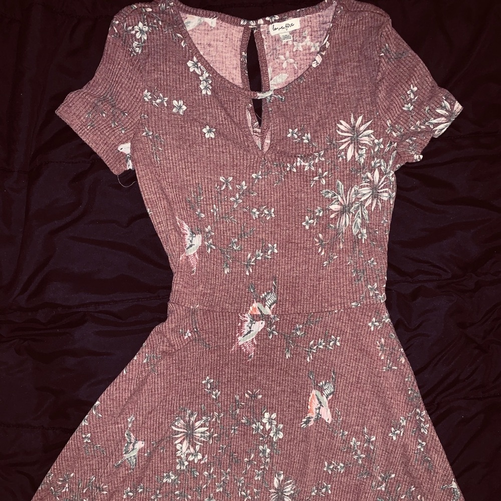 Short Sleeve Floral Skater Dress